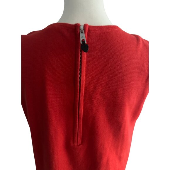 LAUREN RALPH LAUREN Orange Knit Back Zip Tank Top Size Large - Picture 6 of 7